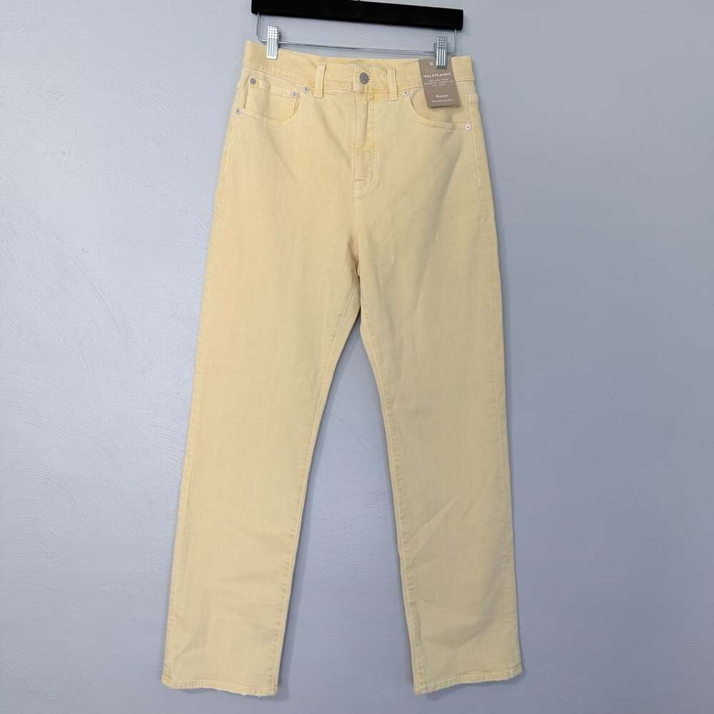 Madewell '90s Straight Jeans in Yellow Size 28 NWT
